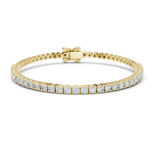 Round Diamond Tennis Bracelet – 30 Stone Collet Setting