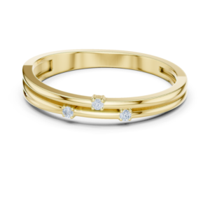 Minimal Diamond Accent Band Ring