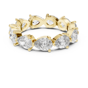 Pear Diamond Eternity Band Ring – 11 Stone Prong Setting