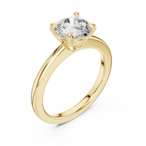 Classic Round Solitaire Diamond Engagement Ring