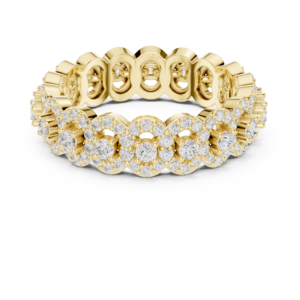 Multi-Row Round Diamond Eternity Band Ring