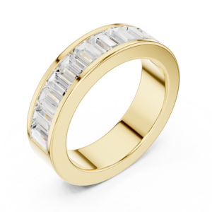 Baguette Diamond Channel Set Band Ring