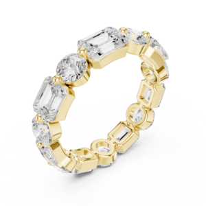 Multi Shape Diamond Eternity Band Ring