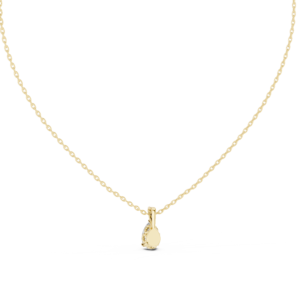 Pear Drop Solitaire Diamond Pendant