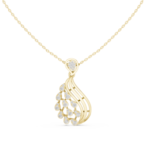 Cascading Diamond Drop Pendant with Micro-Prong Setting