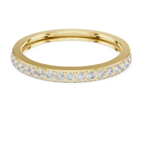 Round Diamond Half Eternity Band Ring